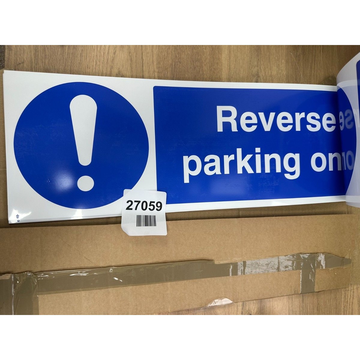 Reverse Parking Only Mandatory Sign