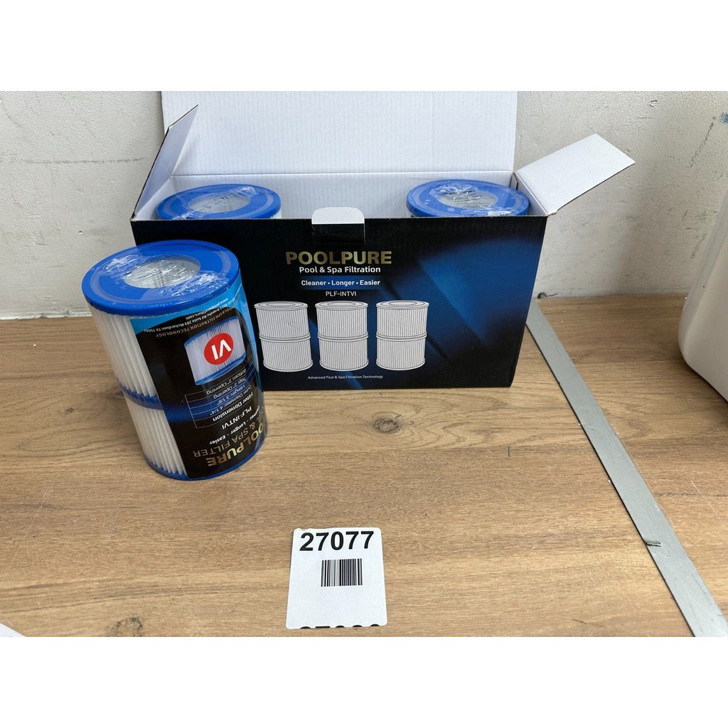 Pack of 6 poolpure pool and spa filter PLF-INTVI