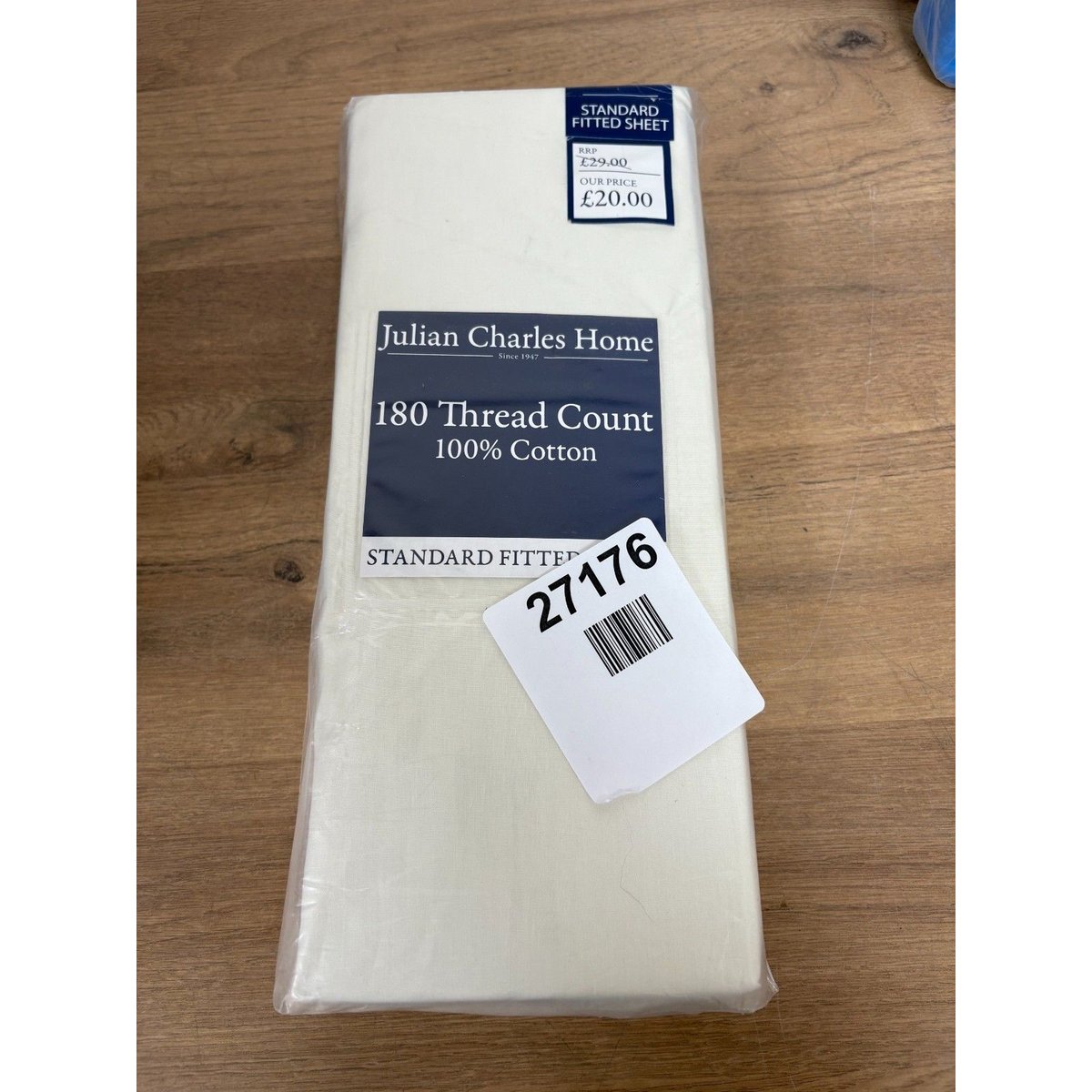 Julian Charles Super King Fitted Sheet Standard - Grey, Microfibre
