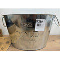 LIVIVO Galvanised Steel Drinks Ice Cool Bucket with Handles
