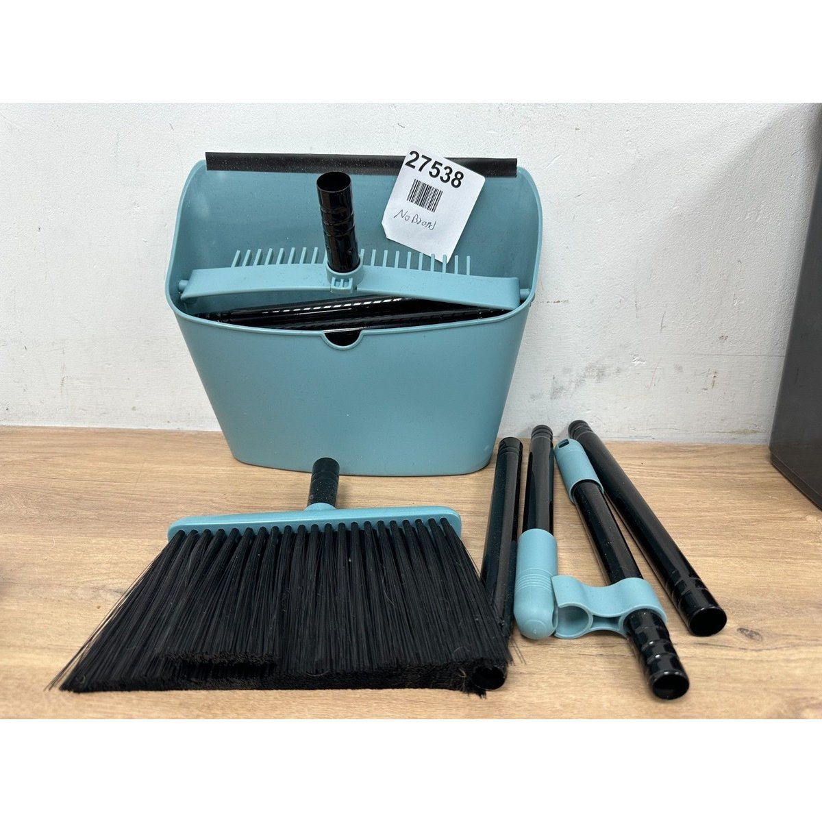 Broom with Dustpan Combo Set, Long Handle Lightweight Indoor Broom