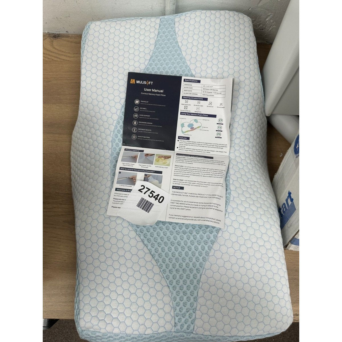 Mulisoft Neck Support Pillow for Sleeping Memory Foam Pillow