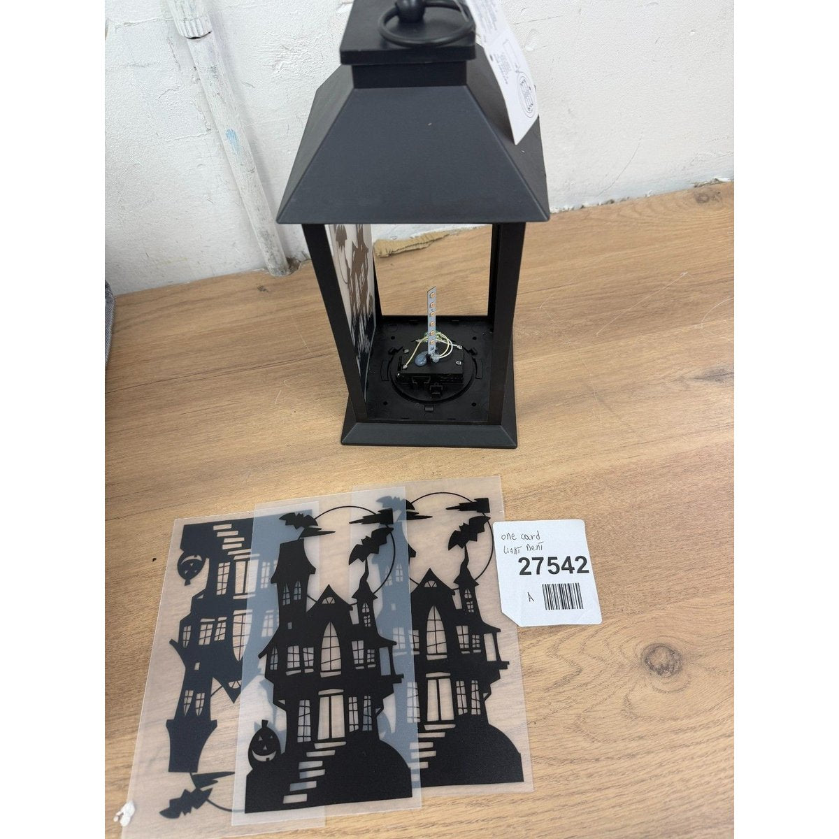 Black Light Up LED Lantern Decoration