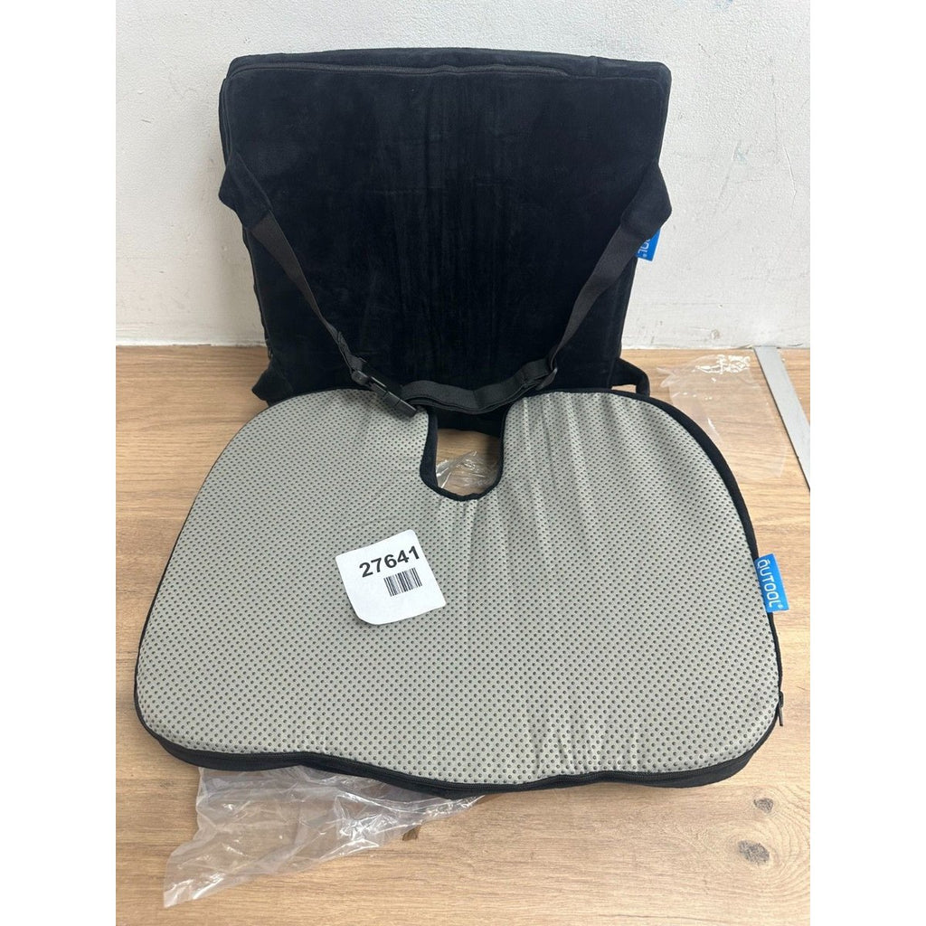 Qutool Lumbar and Seat Orthopedic Support Black