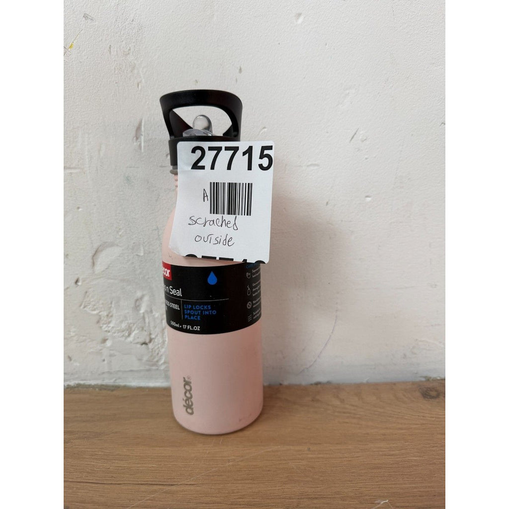 Décor Snap n Seal 500ml Stainless Steel Water Bottle