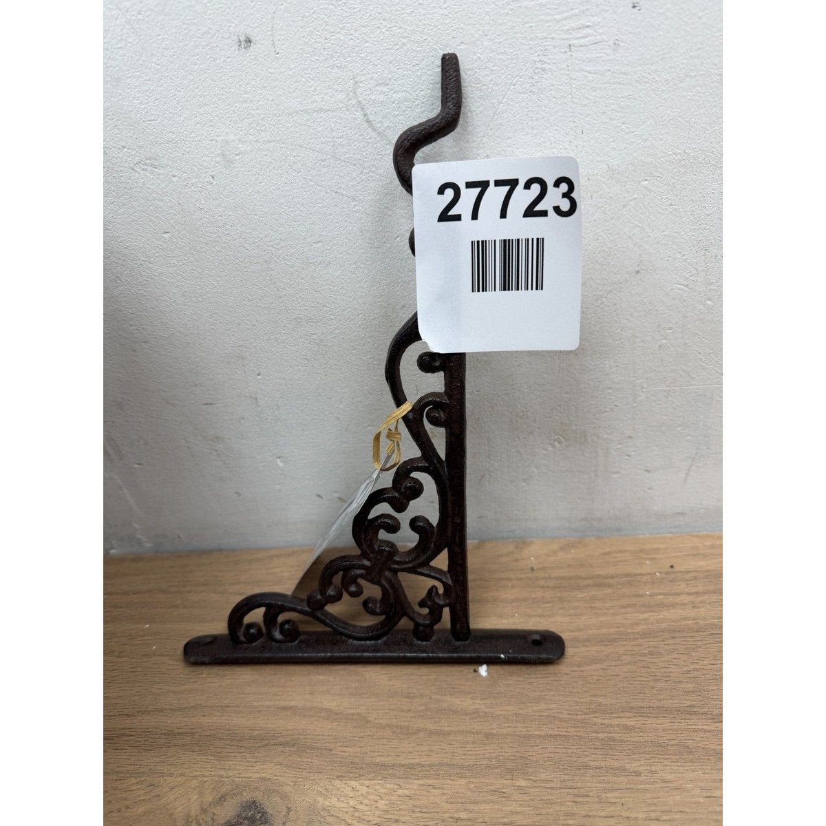 Rustic Cast Iron Metal Scrolls Plant Hanger Bracket Hook