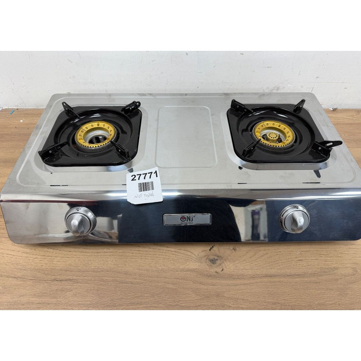 NJ NSD-2 Portable Indoor Gas Stove 2 Burner LPG Cooktop Wok