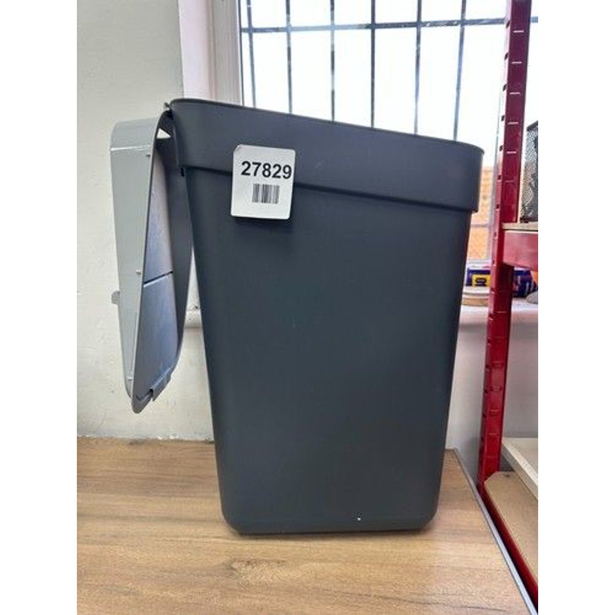 Curver Recycling Rubbish Bin Lift Top Lid Stackable Dark Grey 30L