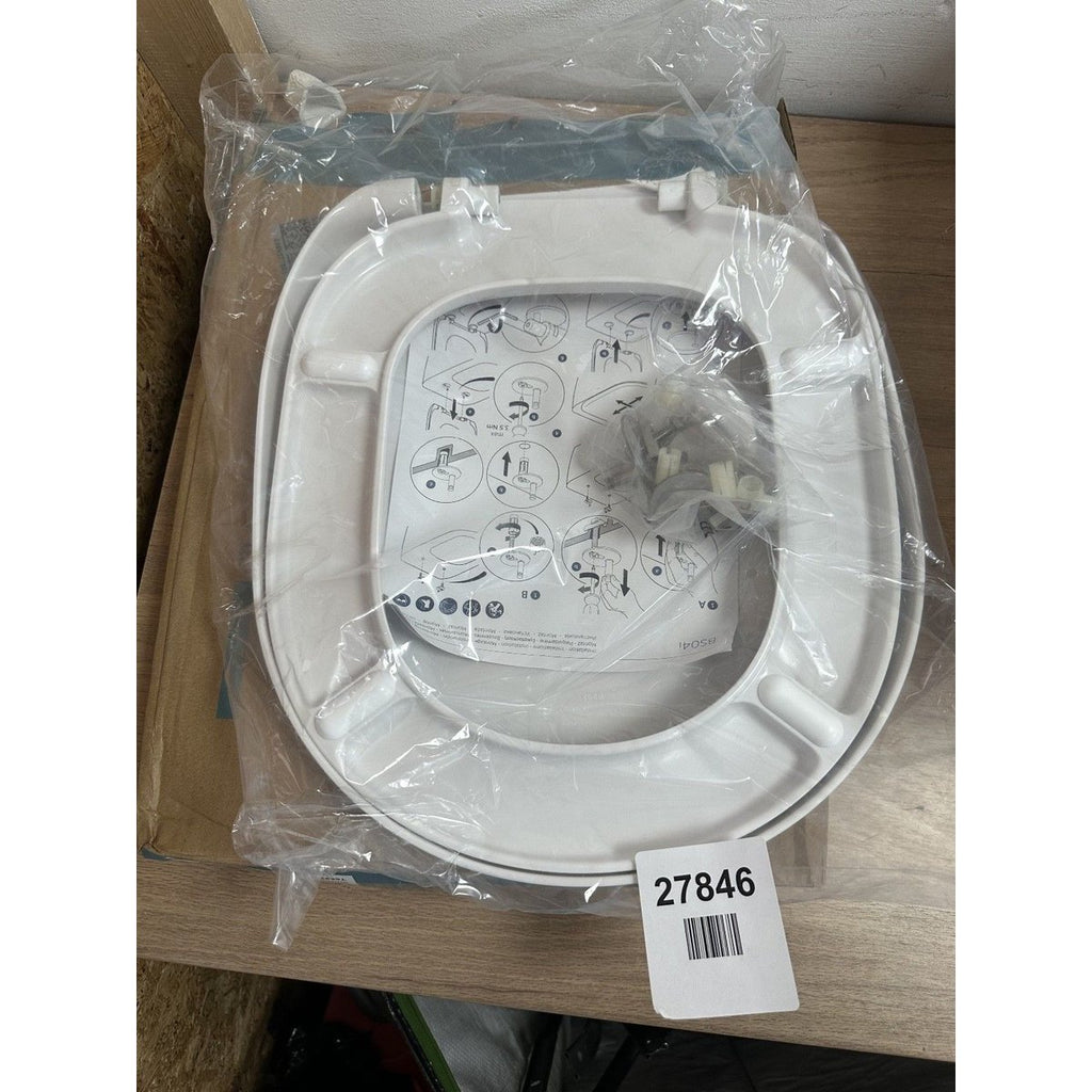 Premier Safira D Shaped Soft-Close Toilet Seat and Cover - White (NTS002 ) — New (other)
