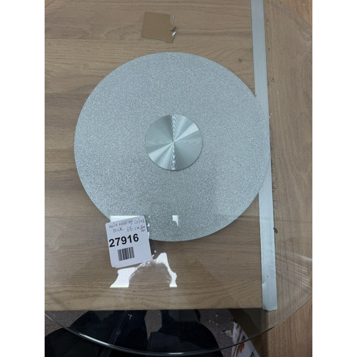 Tempered Glass Turntable, Rotating Turntable, Turntable Serving Plate, 68 cm