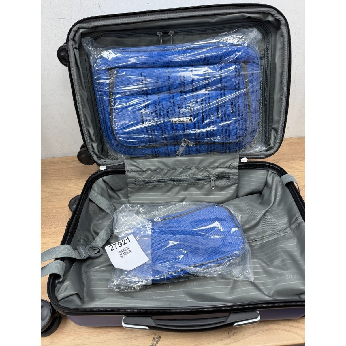 Amazon basics hard side carry on spinner luggage bag