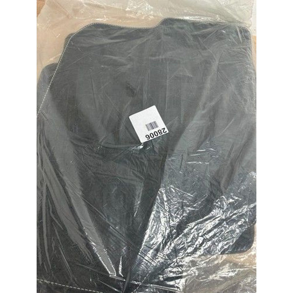 Black rolled edge silver stitch mats KIA CEED 2007-2009