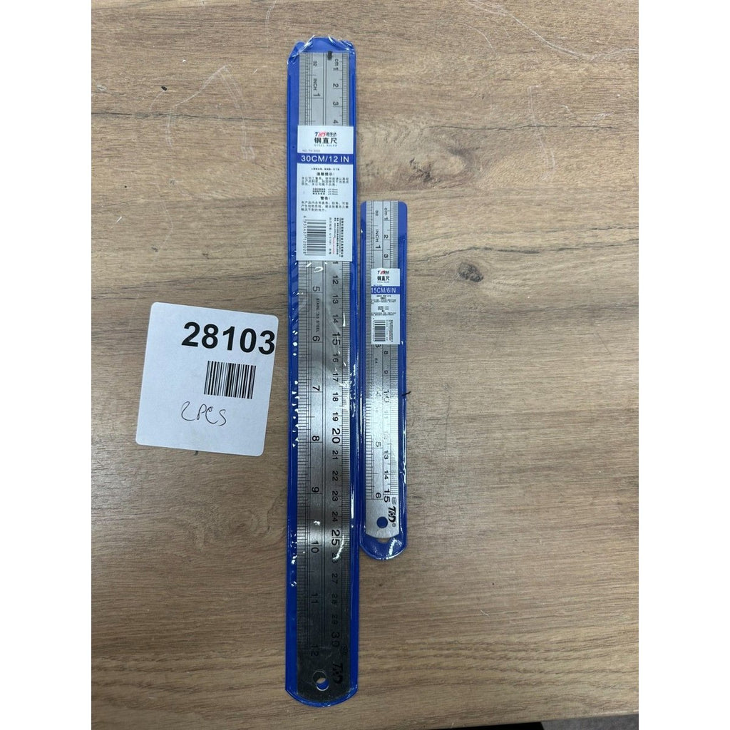 Measuring Scale Mark Ruler SAE & Metric Double Side Steel — New (other)
