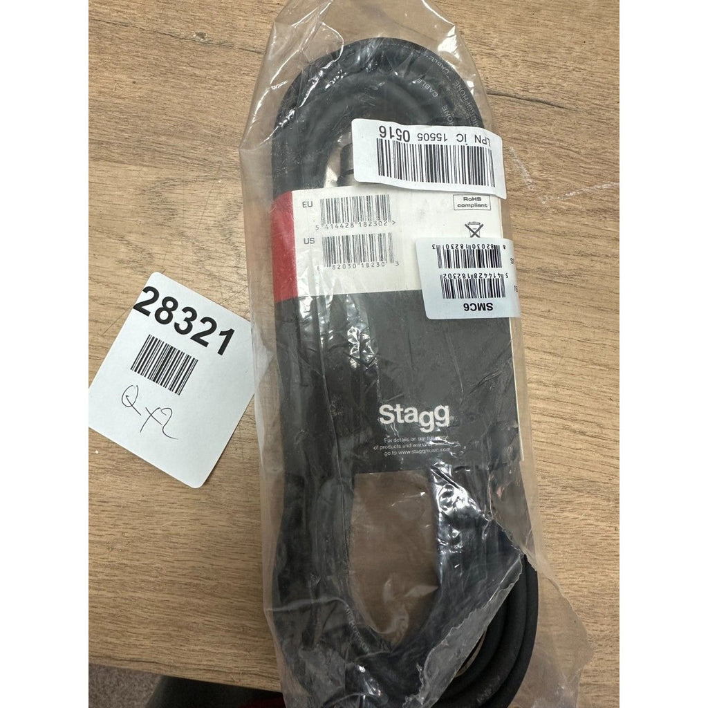 Stagg High Quality Microphone Phone 6m Cable