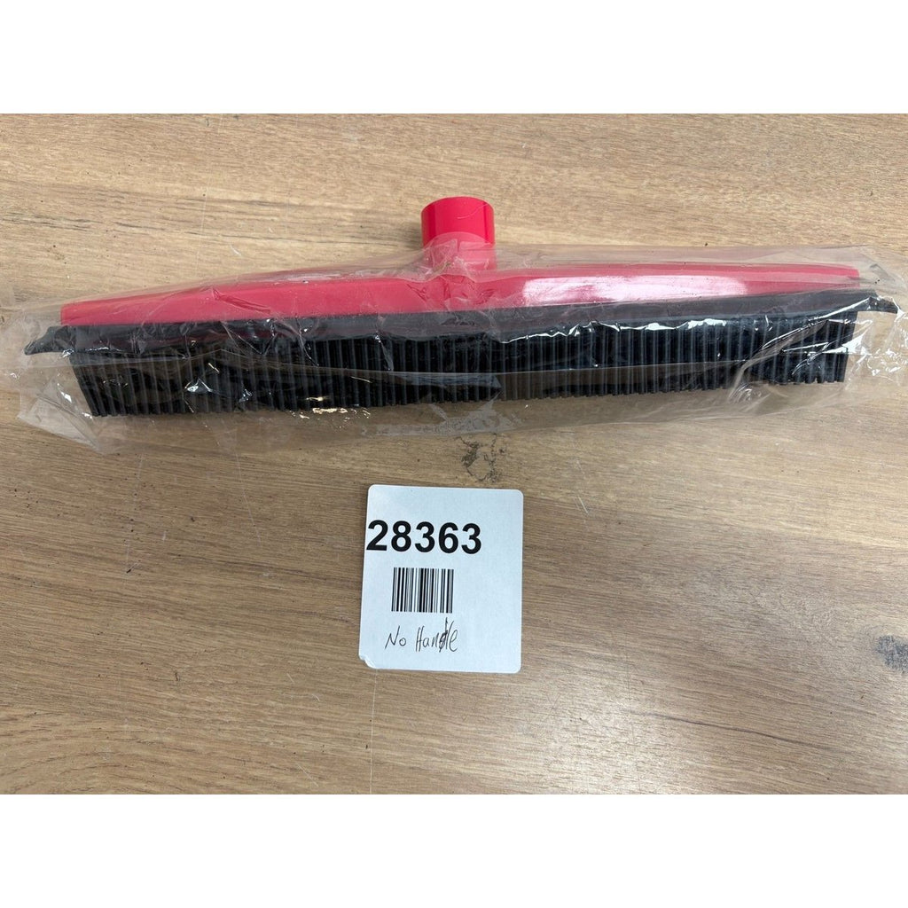 Rubber Broom Black/Red without handle