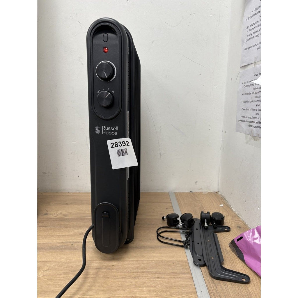 Russell Hobbs Electric Heater 2000W Grey 9 Fin Oil Filled Radiator RHOFR9004A