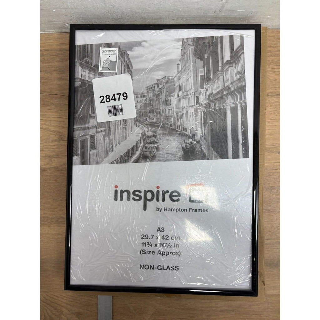 Inspire by Hampton Frames A3-Black Pine Wood Poster / Photo Frame