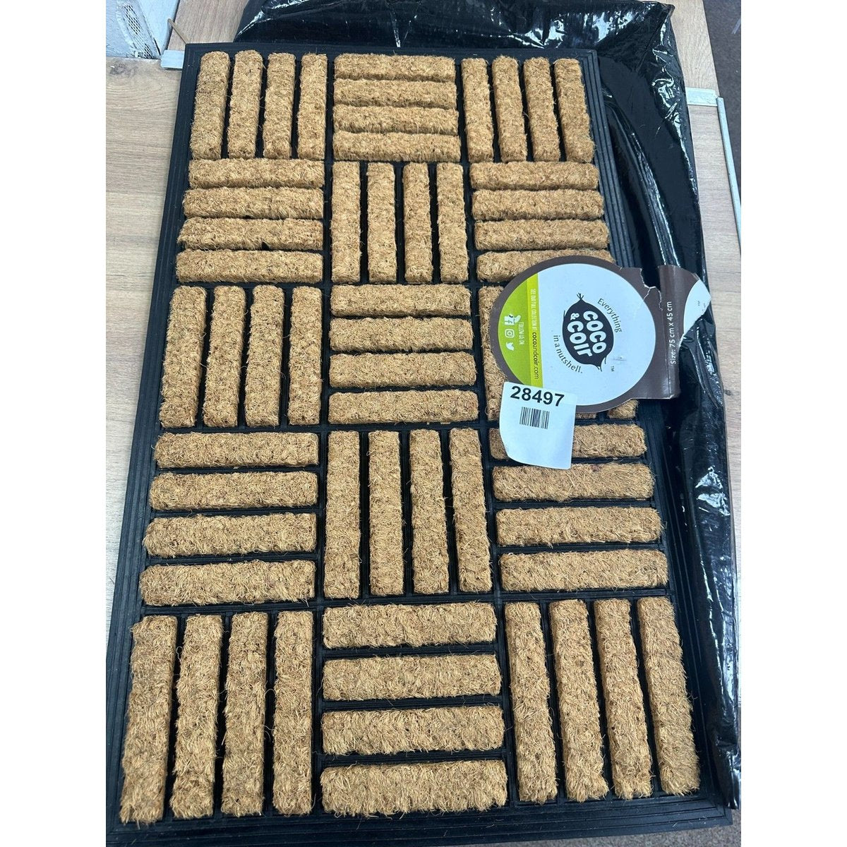 Coco & Coir Natural Coir Door Mat - Brown
