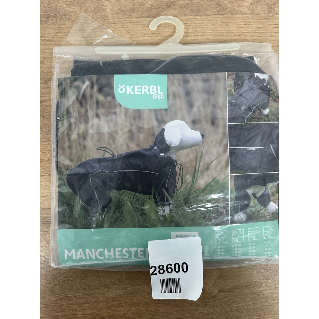 KERBL 81379 PET MANCHESTER DOG COAT  LARGE  BLACK