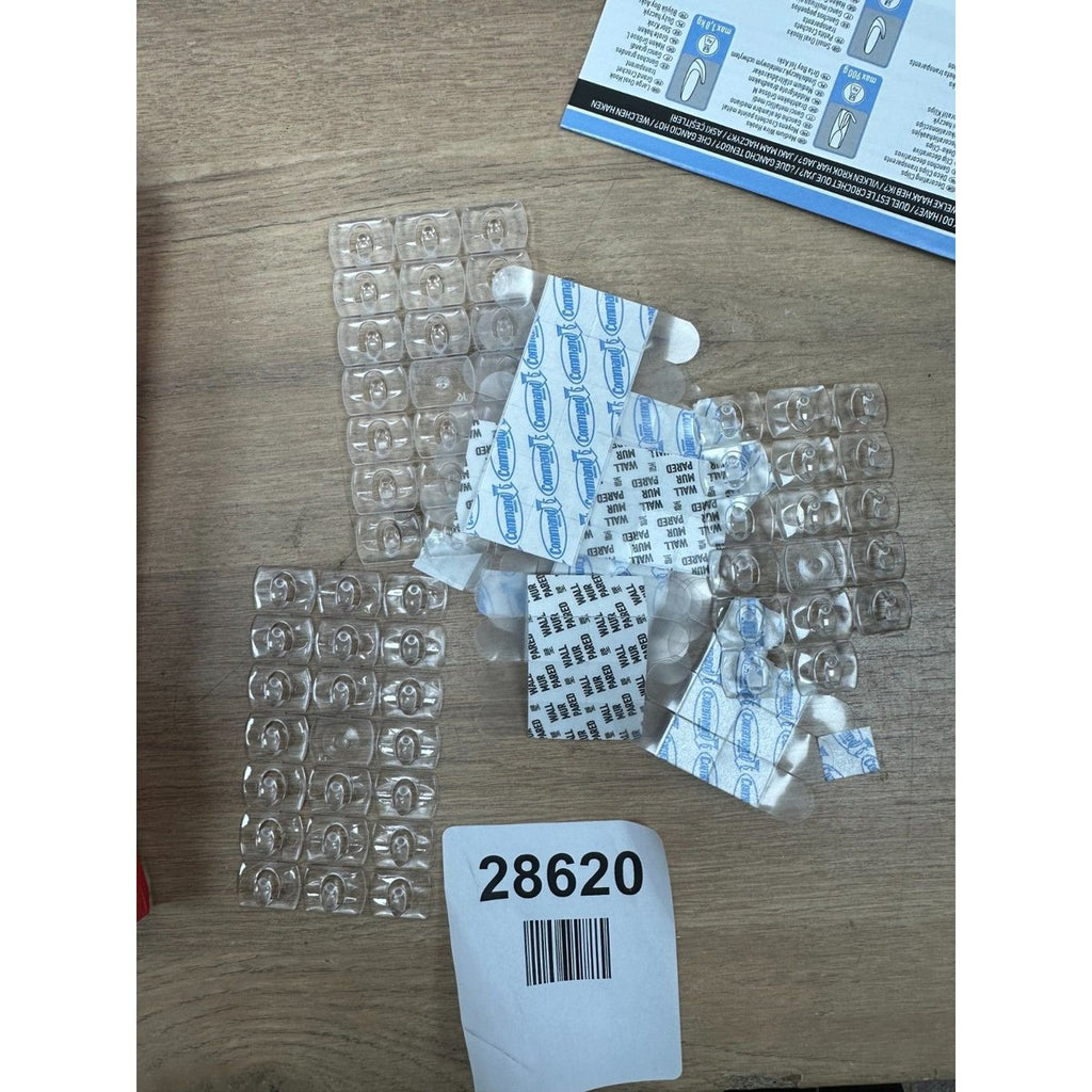 Command Clear Decorating Clips, Value Pack of 60 Transparent Clips and 68 Small