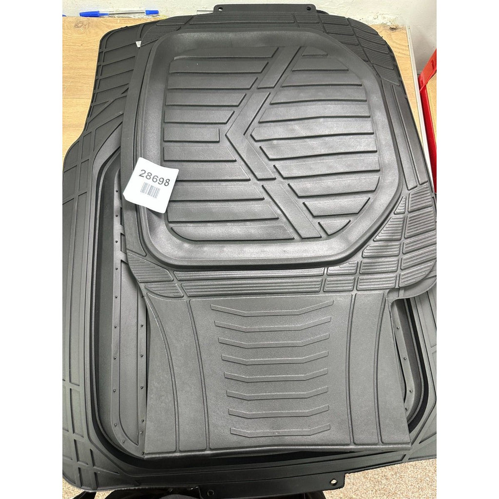 Amazon Basics 3-Piece All-Season Heavy Duty Rubber Floor Mat for Cars