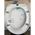 SURFOU Toilet Seat Soft Close White, Oval Shape Lid Cover