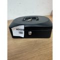 Q-Connect Cash Box Money Bank Deposit Steel Petty Cash Safe Tin Lockable