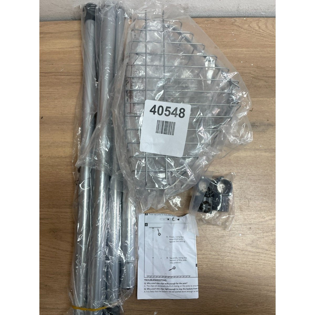 Nova 4 Tier Adjustable (180-300cm) Shower Caddy Silver