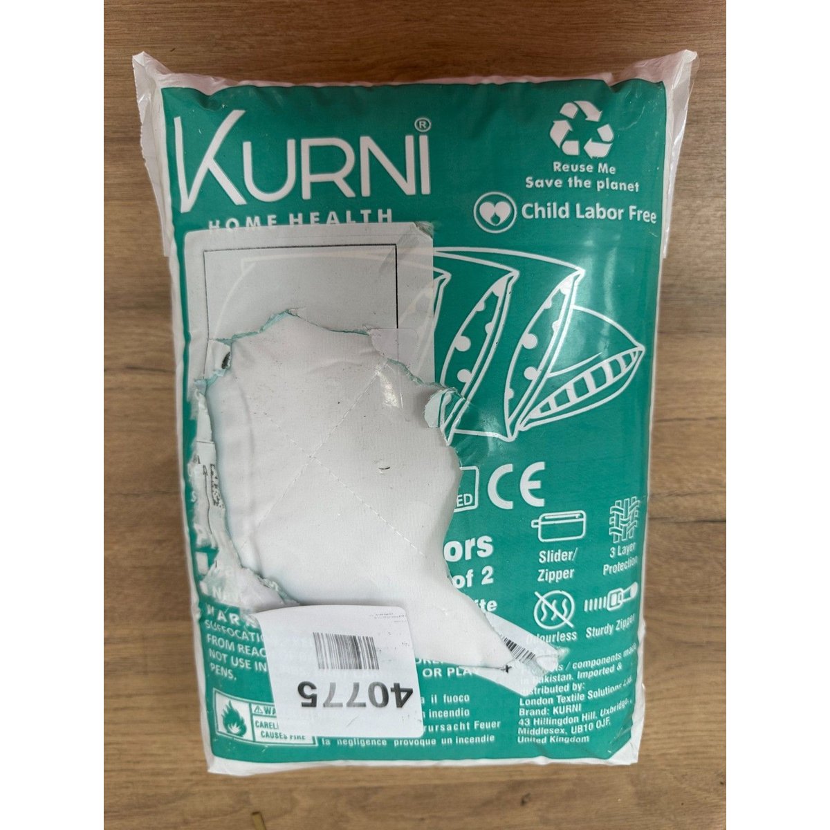 4 pack quilted pillow protectors Kurni Home Healt