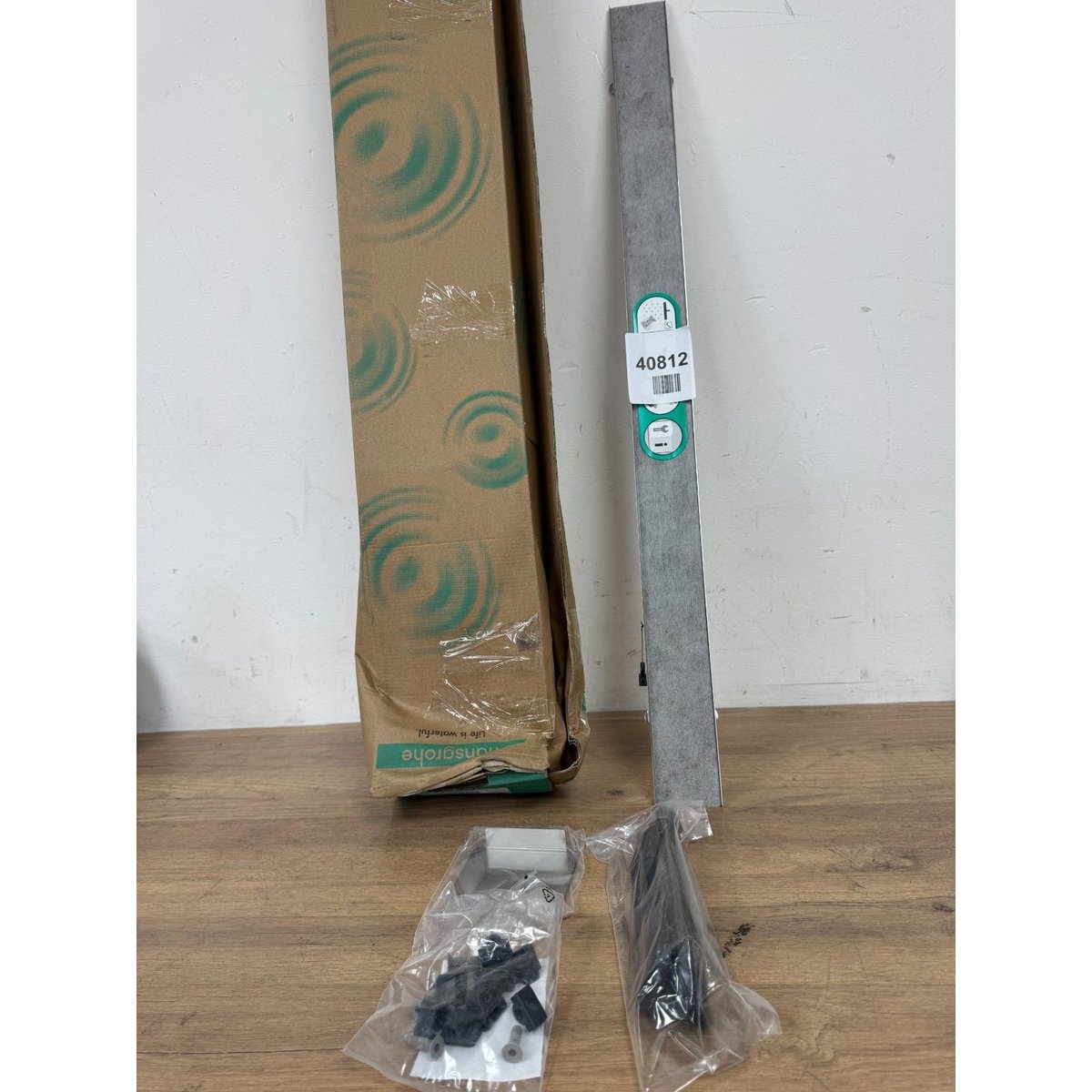 hansgrohe 56034000 RainDrain Rock Fertigset Duschrinne 1200 kürzbar und befliesb