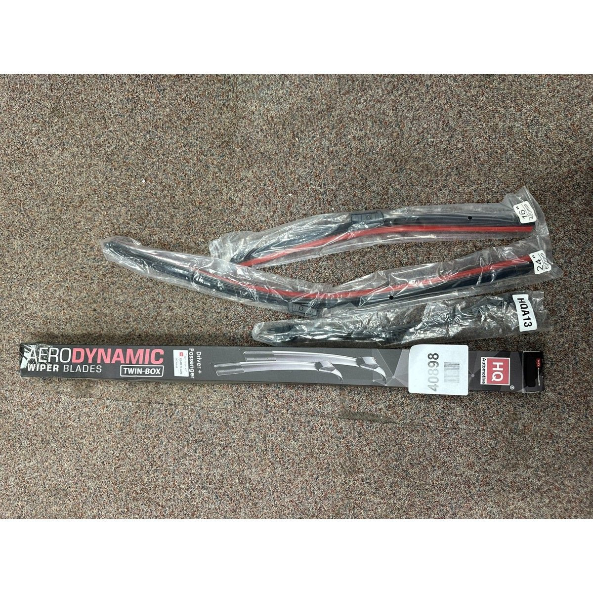 26"16" Push Button type Aero Flat Front windscreen wiper blades