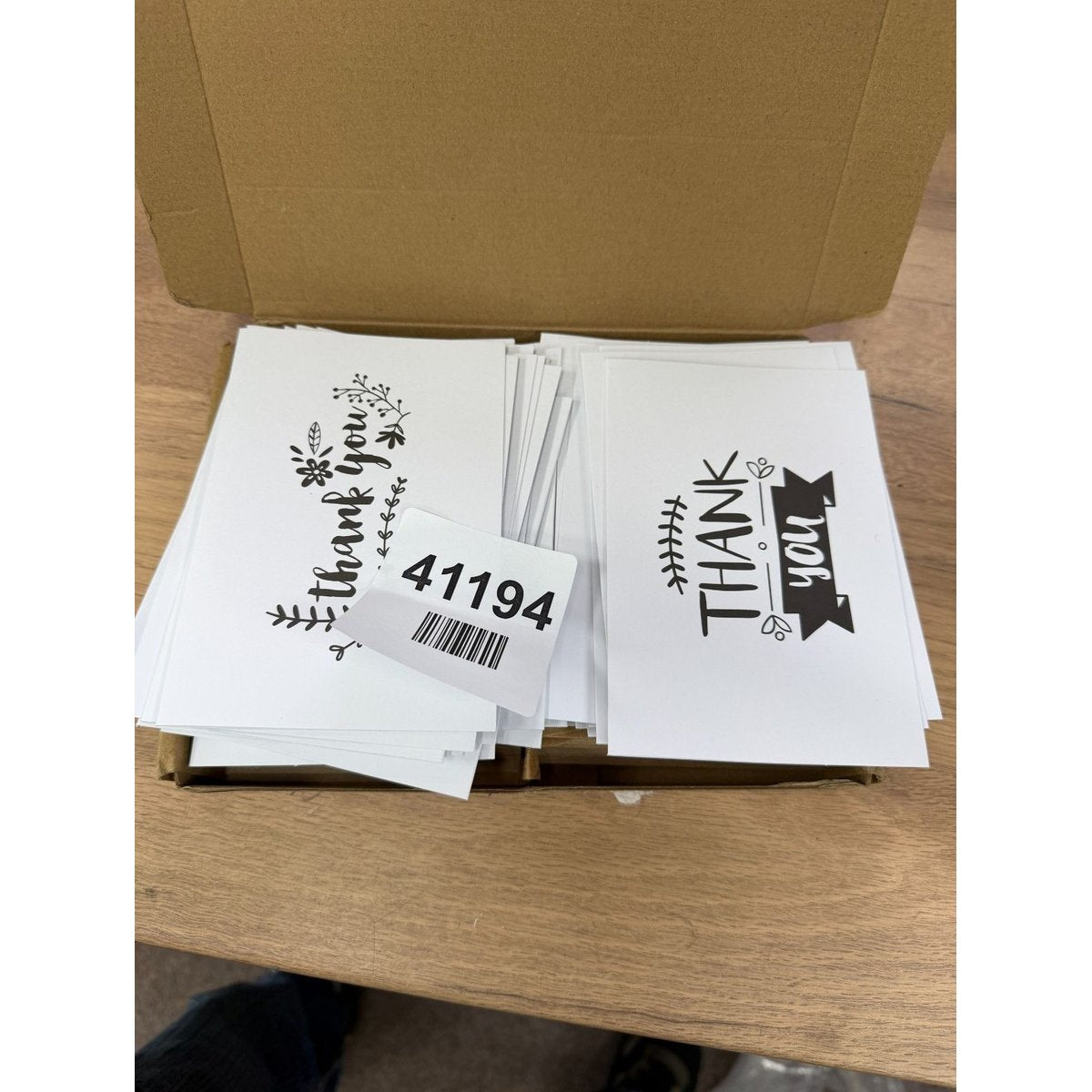 Amazon basics thank you cards