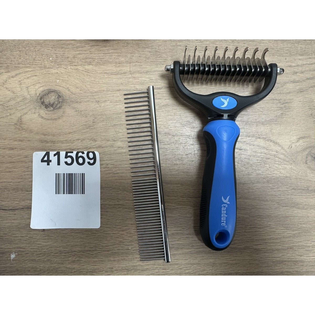 Candure Dematting Comb for Dog and Cat, Pet Grooming Rake and Brushes for Small,