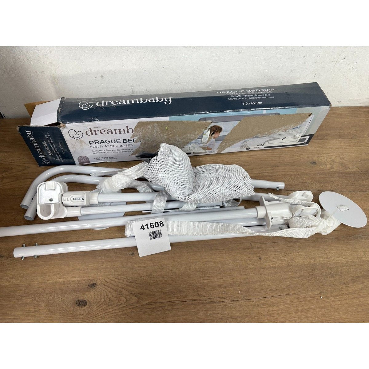 Dreambaby Prague Toddler Bed Rails Guard, Foldable & Portable, 110 x 45,5 cm