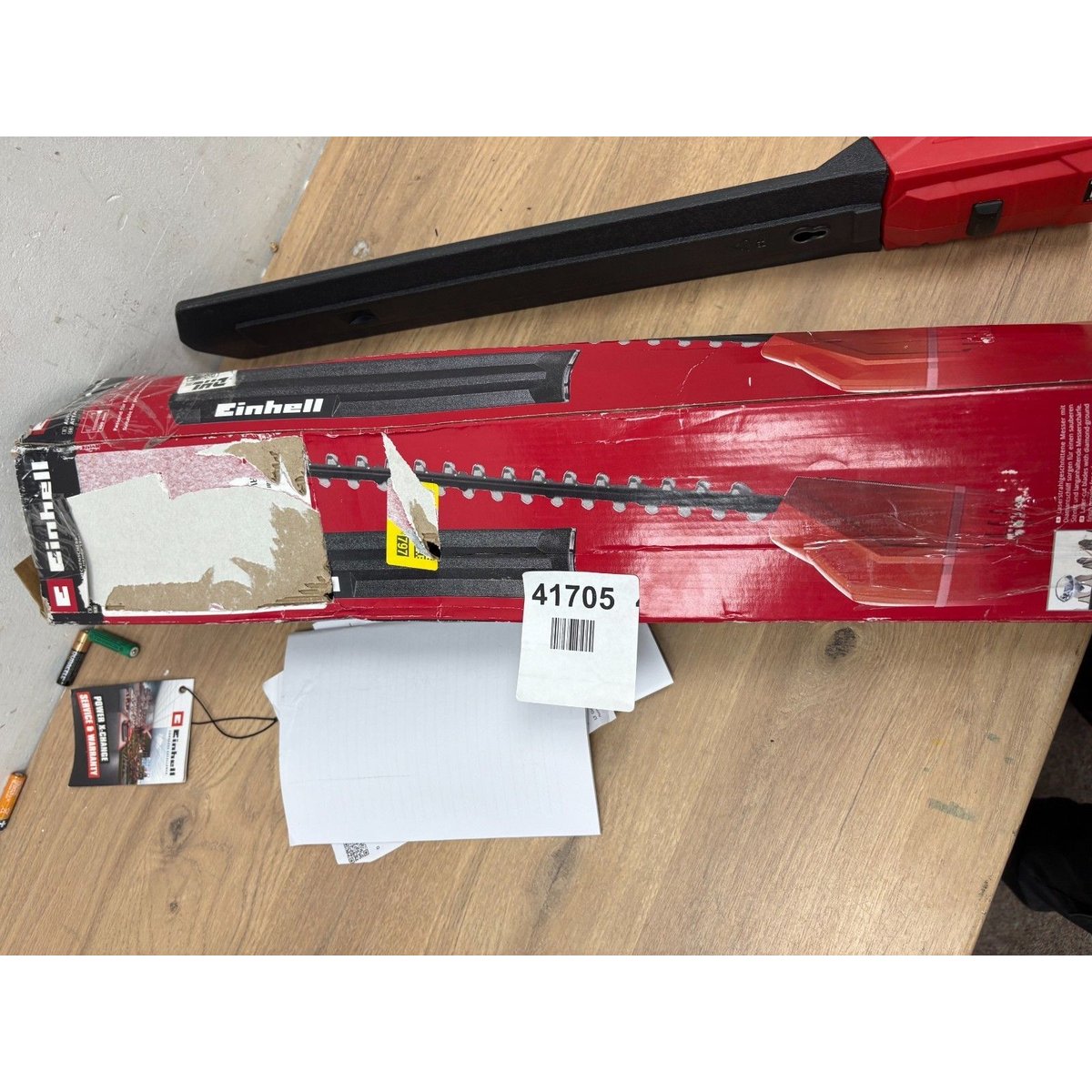 Einhell GE-HH 18V Telescopic Hedge Trimmer - (Red)
