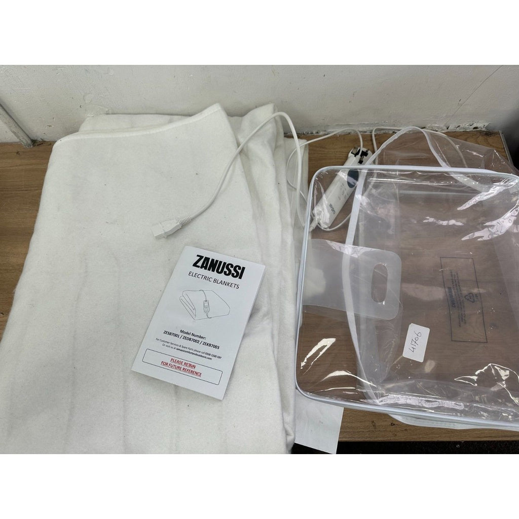 Zanussi ZESB7001 60W Single Electric Blanket - White