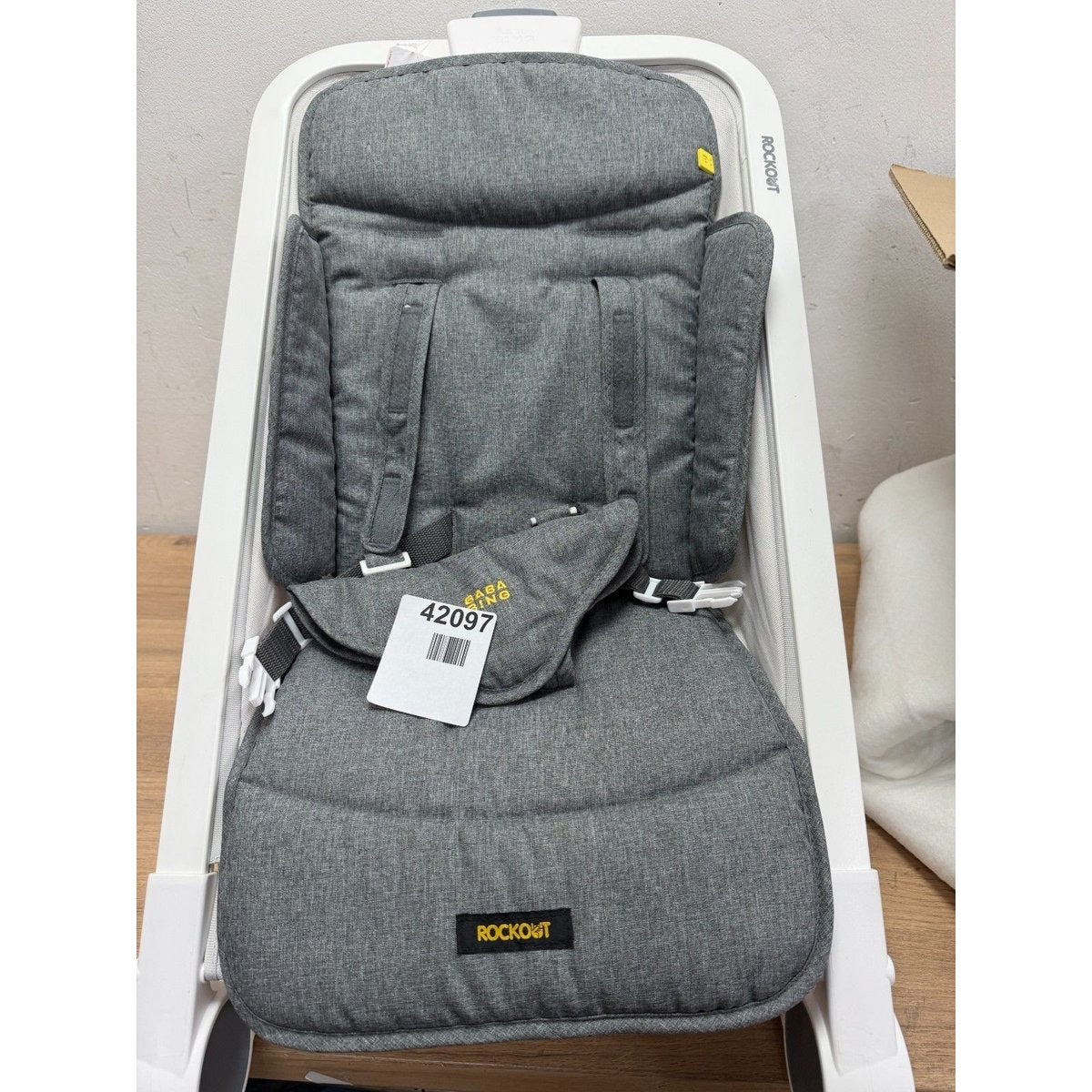 BabaBing Rockout 2 3 position baby Rocker Grey Marl