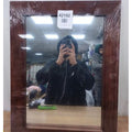 Stonebriar 60 x 45 Rectangle Natural Wood Frame Wall Mirror