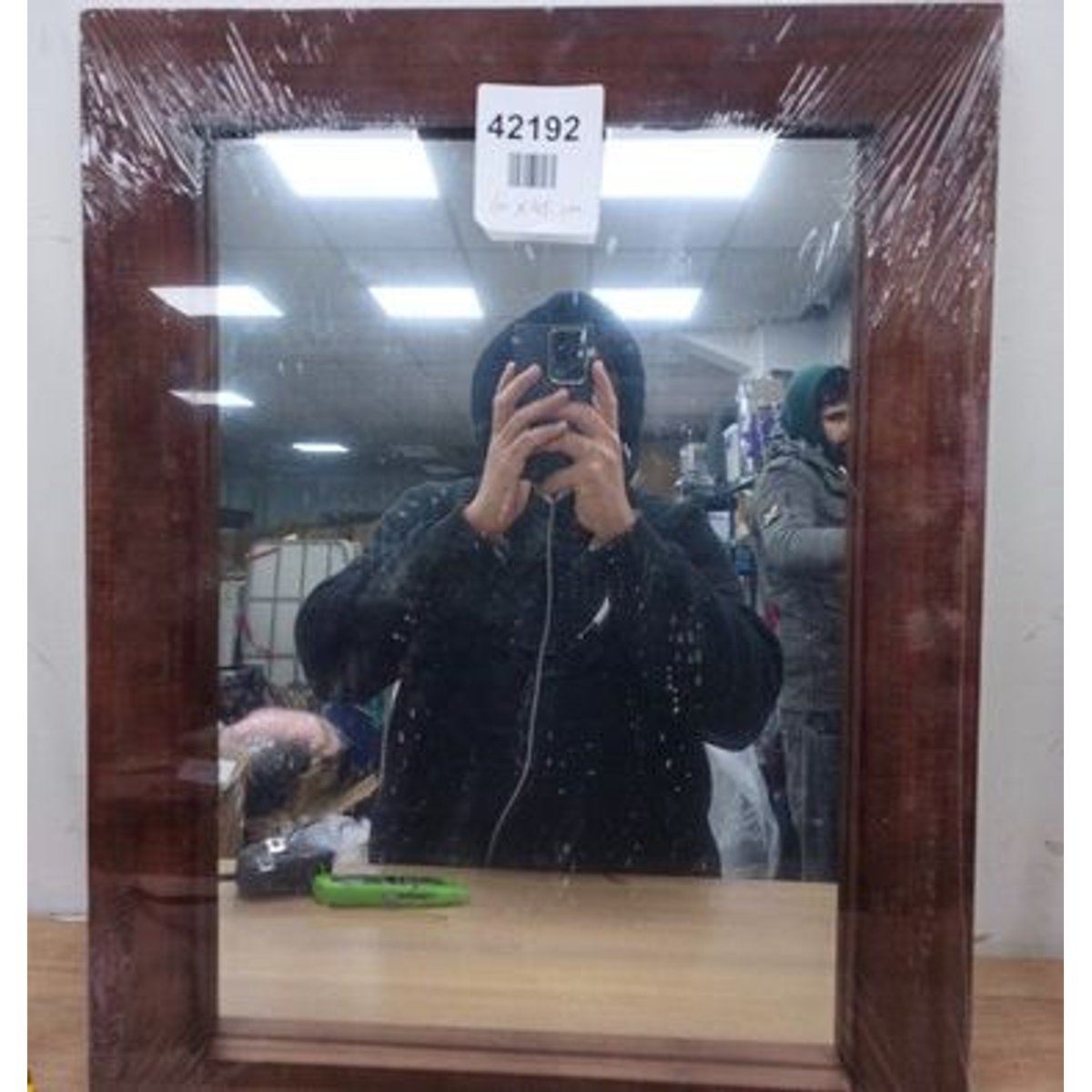 Stonebriar 60 x 45 Rectangle Natural Wood Frame Wall Mirror