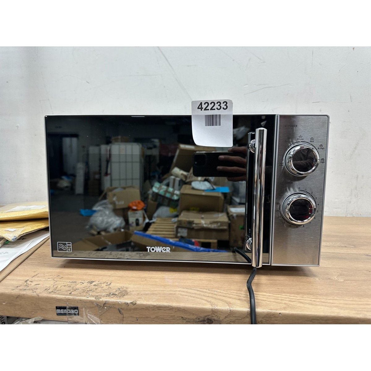 Tower T24015S 800W 20L Microwave with 5 Power Levels in Silver