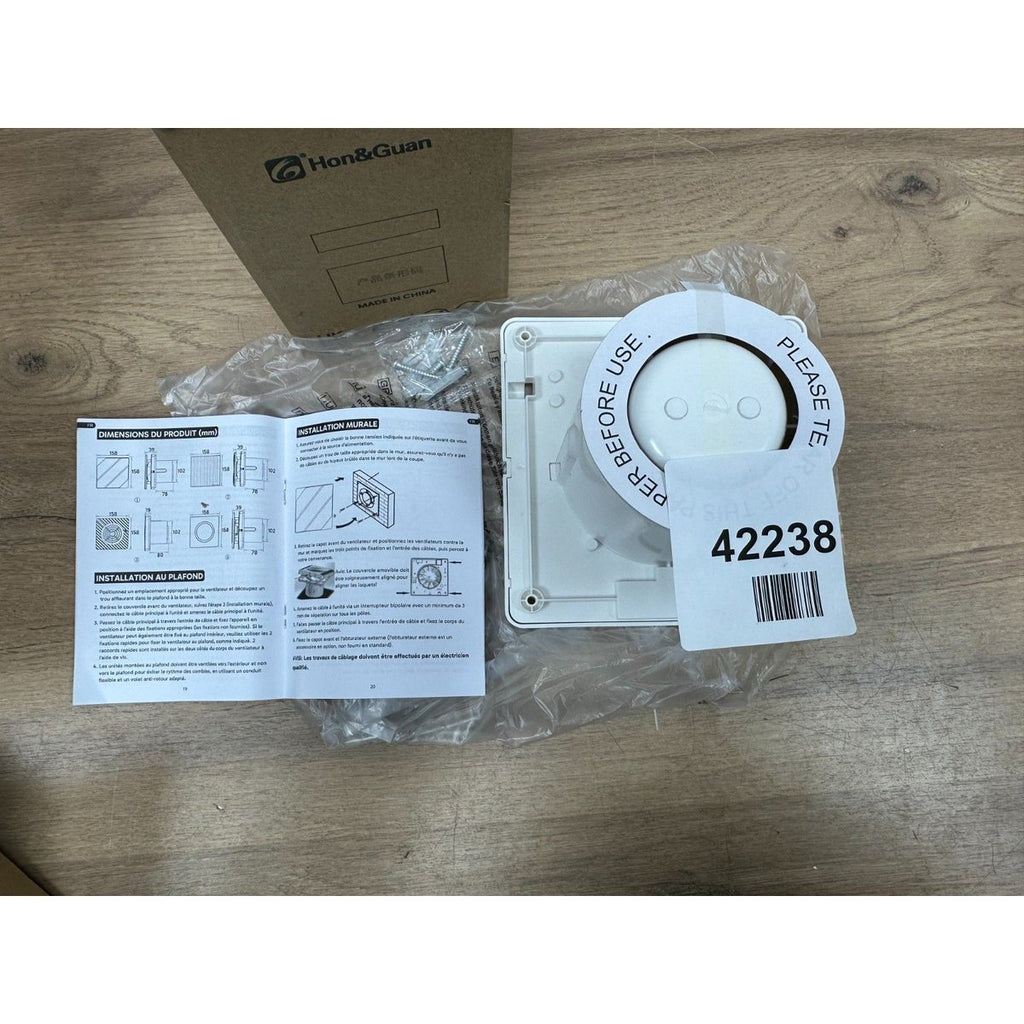 Hon&Guan Smart 102mm Bathroom Extractor Fan 4"