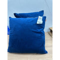 Furn Meridian Velvet Cushion Petrol/Blush 55*55 polyster filled set of 2