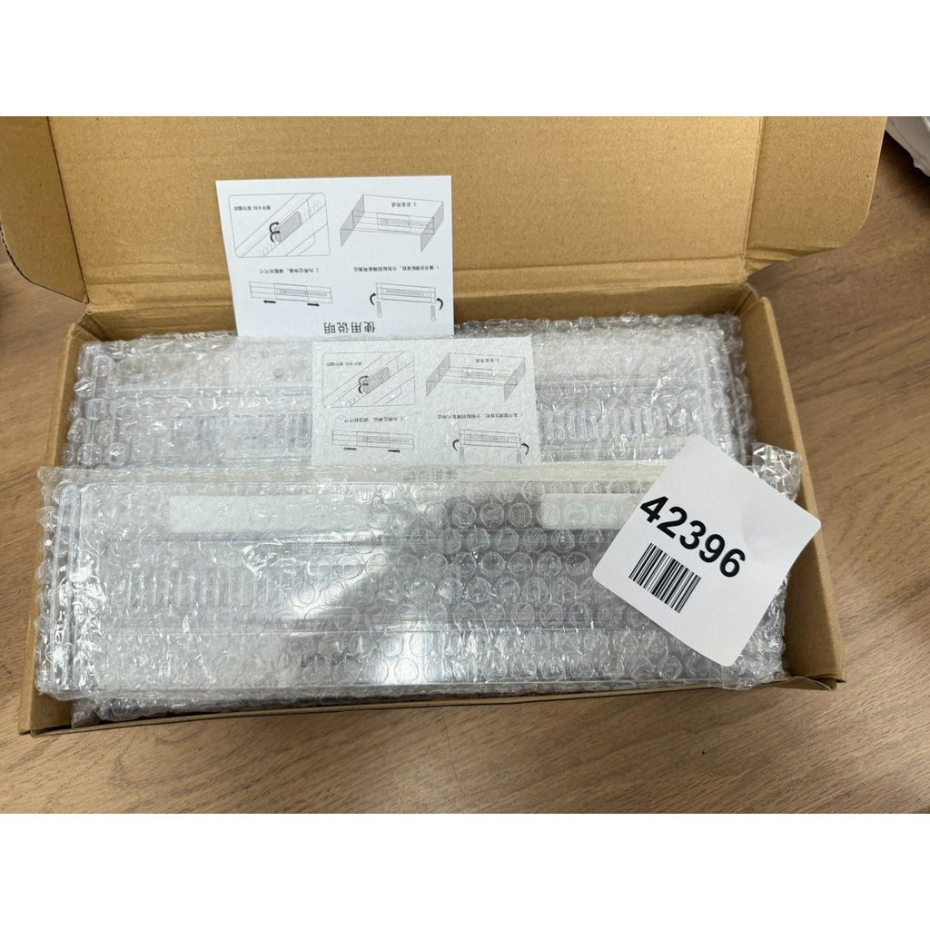 6 Pack Clear Drawer Organizer Trays Acrylic Makeup Home Office Storage Box Set