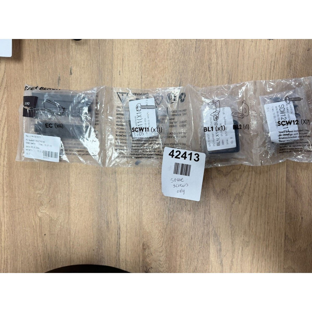 Eden bench screws