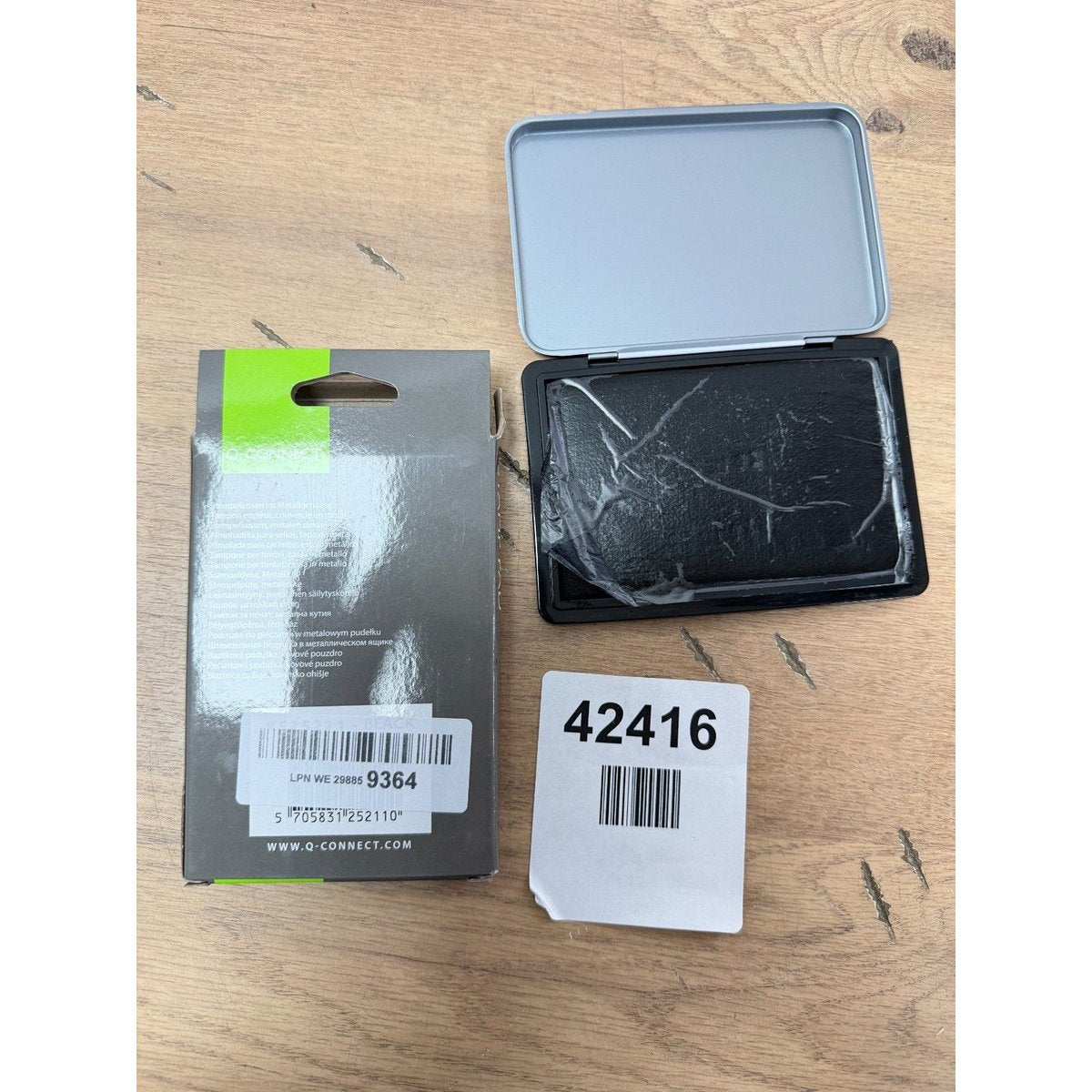 Q-Connect Medium Stamp Pad - Black