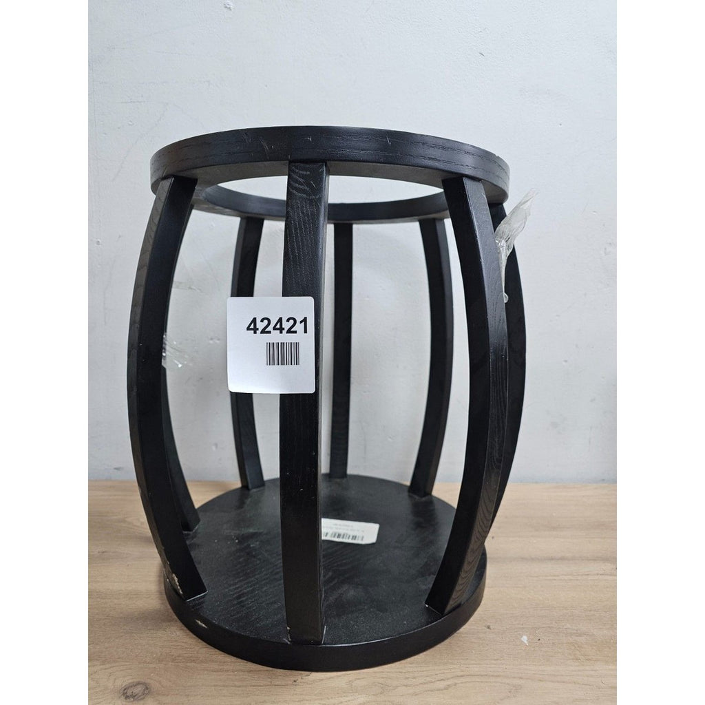 Milano circle lamp table/Ink round side table blacl
