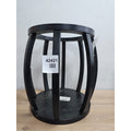 Milano circle lamp table/Ink round side table blacl
