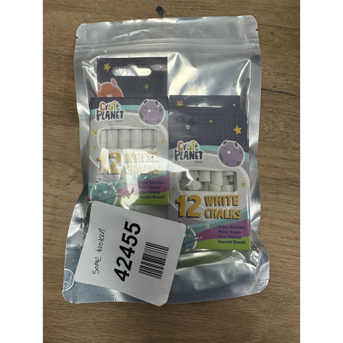 Craft Planet White Chalks (12pk)