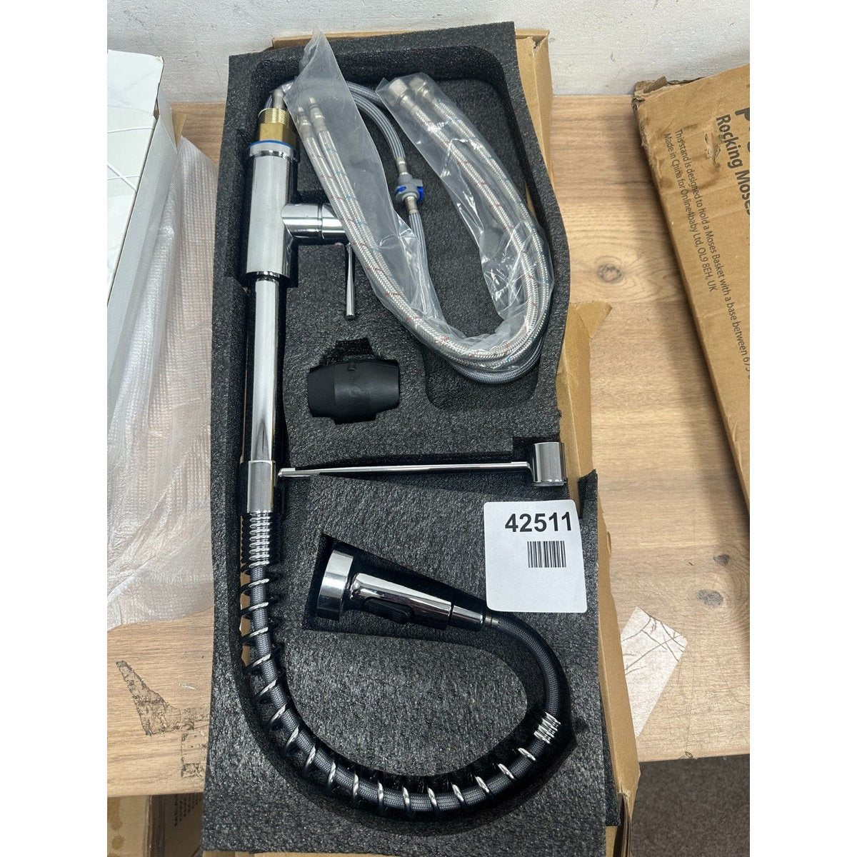 VOXON Kitchen Tap, Spring Kitchen Sink Mixer Taps, Commercial Faucet Single Hand