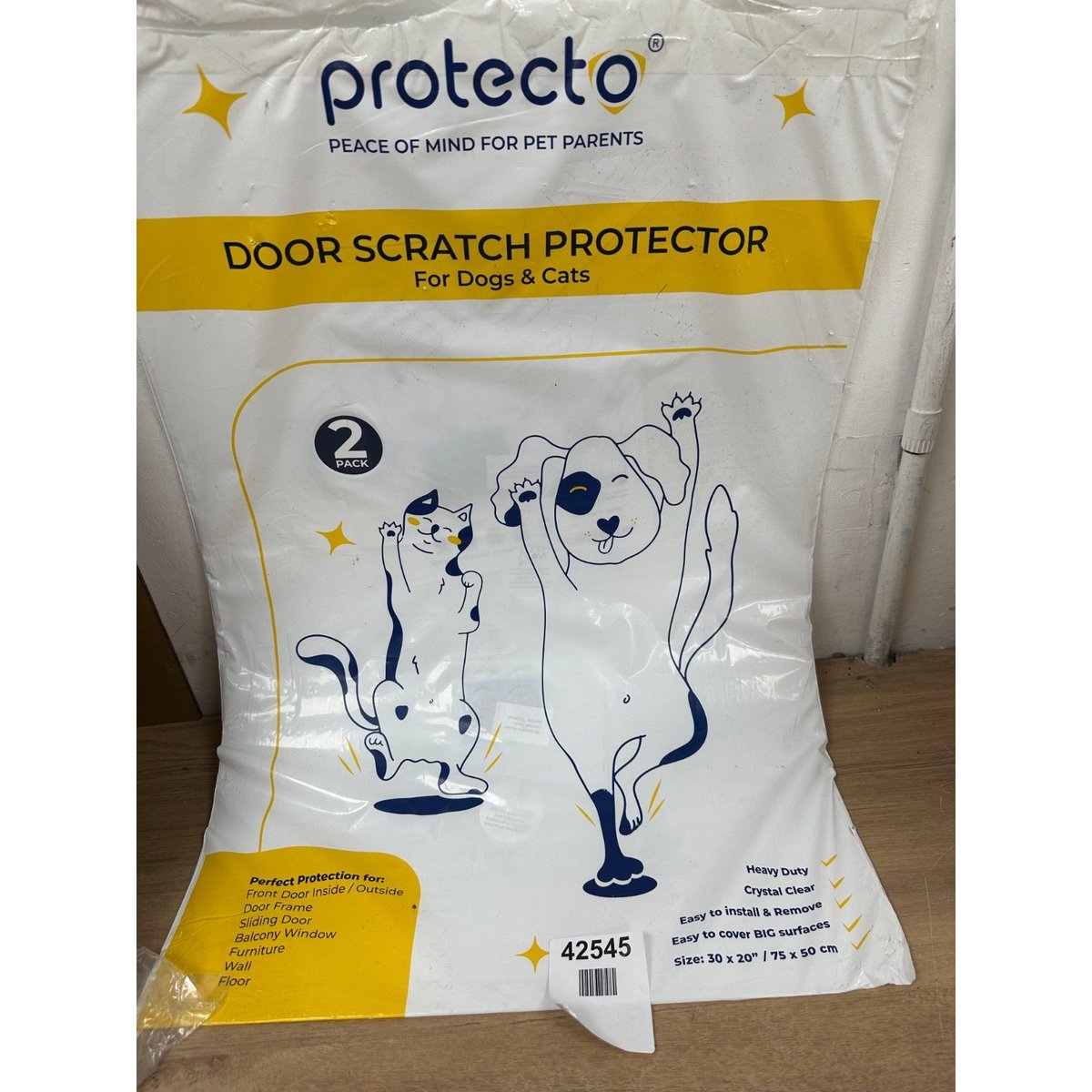 PROTECTO Door Scratch Protector Dog Anti-Scratch Guard for Furniture, Window